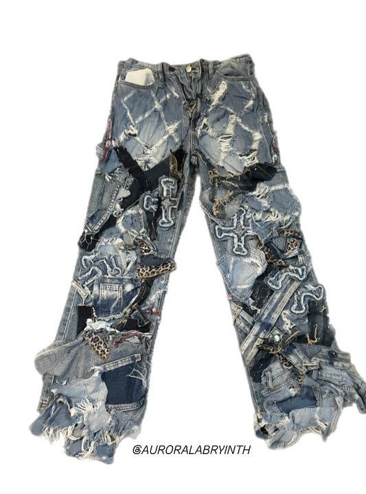 Heaven’s Wreckage™ (custom patchwork jeans)