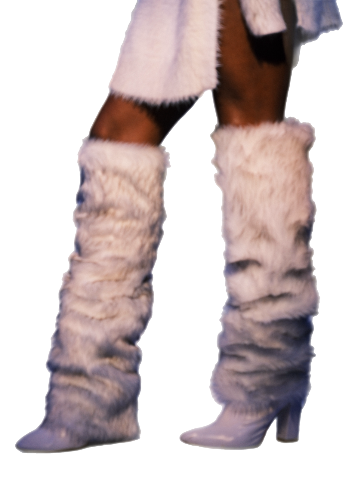 ÁURØRÁ fur leg warmers